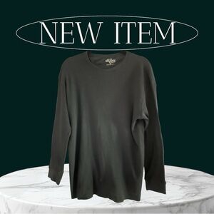 Galaxy by Harvic Men's Black Thermal Long Sleeve Shirt Size XL Navy Blue